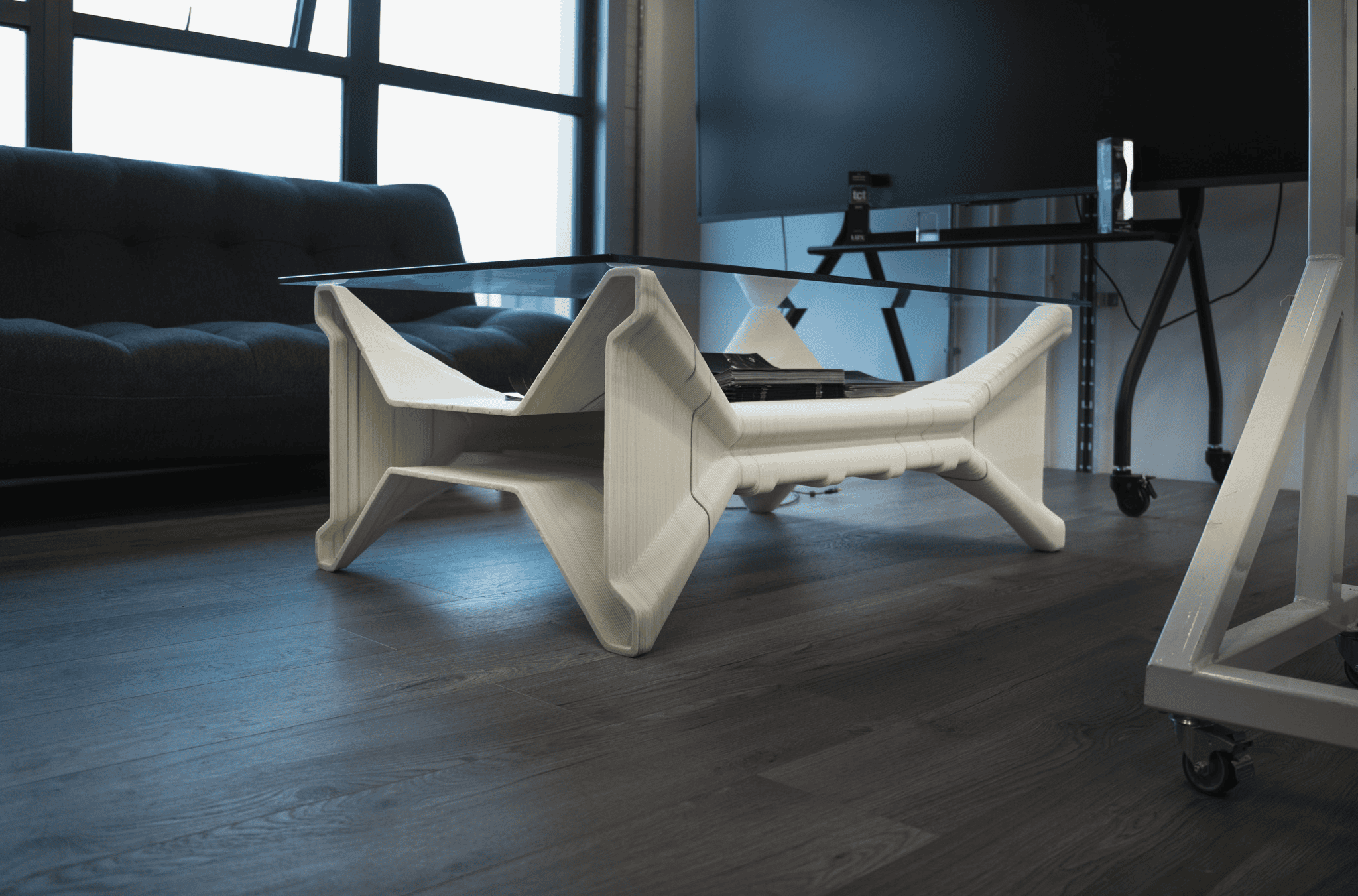 Office table 3D-printed in PolyCore PETG-1113 with Rapid Fusion Cerberus